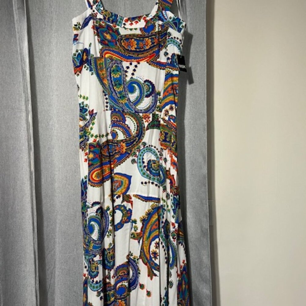 Maxi dress, multi color, NEVER WORN